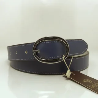 3 Cm Kadın Mavi Deri Kemer Mb30-019